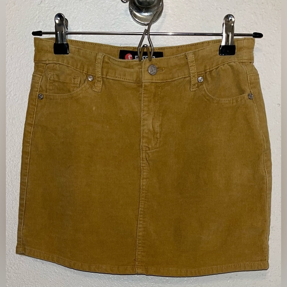 Scissor Corduroy Juniors Mini Skirt Size XL